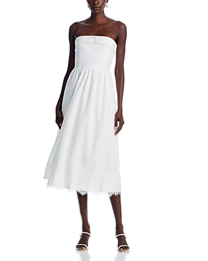 Shop Wayf Amalia Strapless Dress In Ivory
