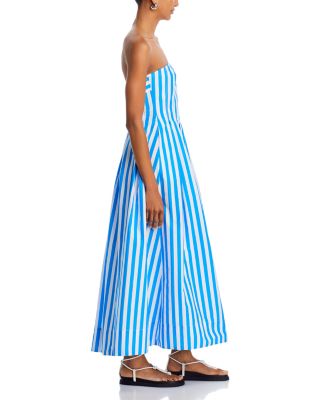 Strapless Striped Maxi Dress - Exclusive