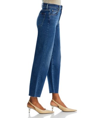 High Rise Cropped Wide Leg Alexa Jeans in Clara