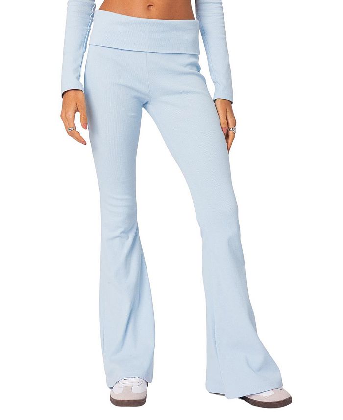 Edikted Coffee Break Ribbed Flare Leggings | Bloomingdale's