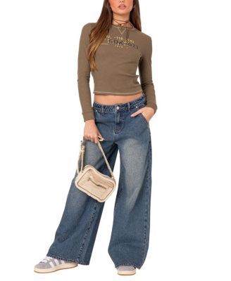 Super Baggy Wide Leg Jeans in Blue