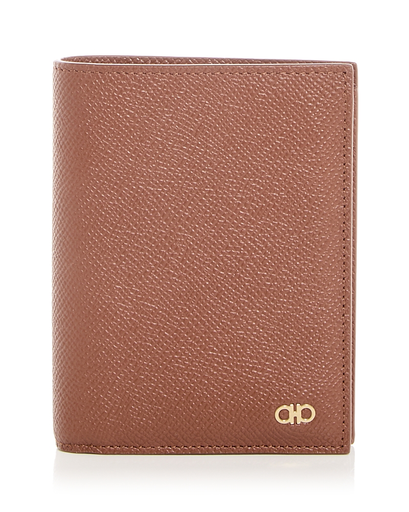 Ferragamo Micro Gancio Leather Bifold Wallet