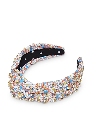 Lele Sadoughi Alice Faux Pearl & Crystal Embellished Knotted Headband In Multi