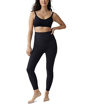 Ingrid & Isabel Postpartum Biker Shorts & Leggings Bundle In Black/ Black