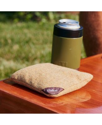 Herringbone Wool Aviator Cornhole Bags