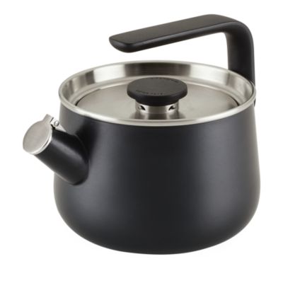 Enameled Steel Induction 2 Qt Whistling Tea Kettle