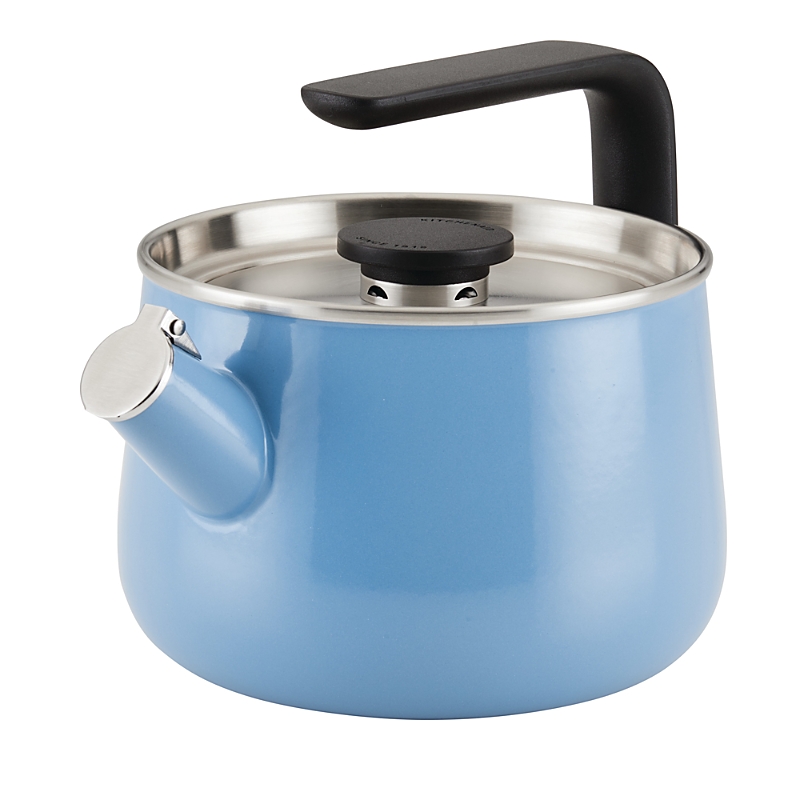Kitchenaid Enamel-on-steel Induction Teakettle, 2 Quart In Blue