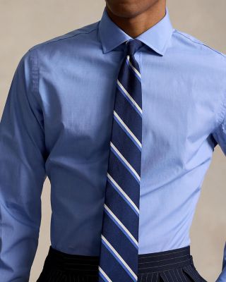 Cotton Poplin Custom Fit Dress Shirt