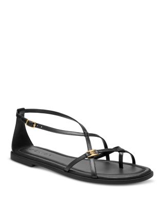 COACH - Women's Jenni Strappy Leather Thong Sandals