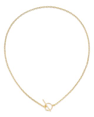 Zoë Chicco 14k Yellow Gold Prong Diamonds Diamond Toggle Necklace, 17