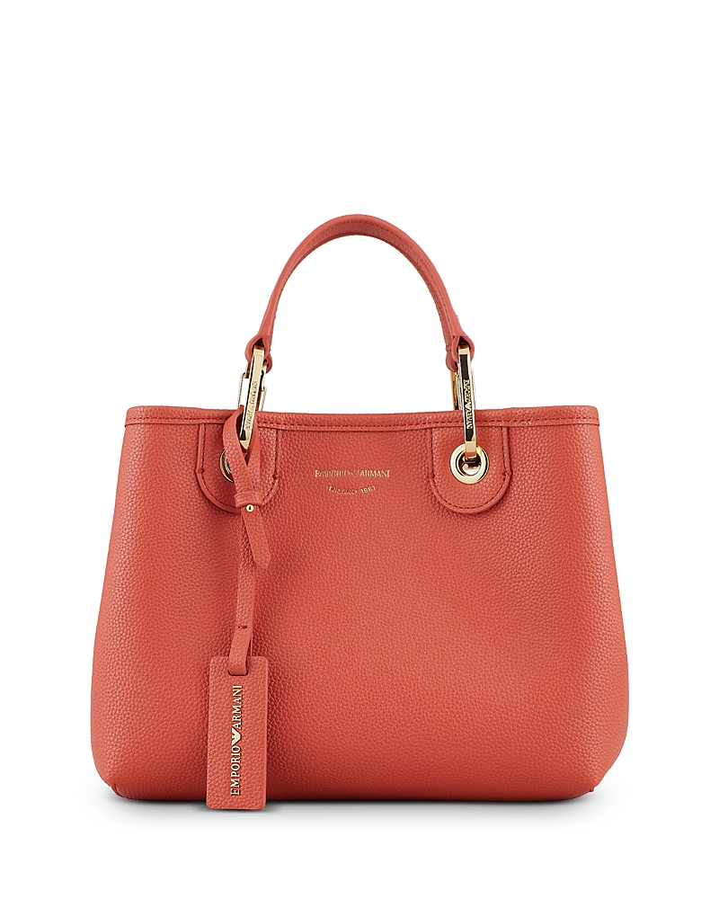 Shop Emporio Armani Myea Small Deer Print Shopper Tote In Oak