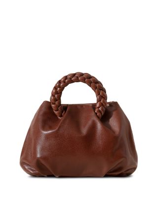 HEREU - Bombon M Supple Shiny Leather Pleated Crossbody