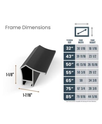 Customizable Alloy Prismatic Frame for Samsung The Frame TV 2021-2023