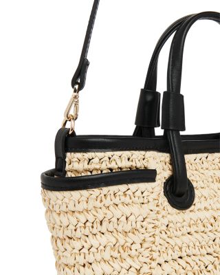 Aylin Mini Straw Popper Tote