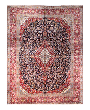 Bashian One Of A Kind Kashan Area Rug, 10' X 13' In Dark Blue