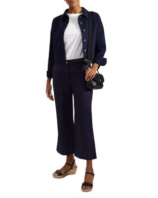 Lillie Linen Kick Flare Leg Pants