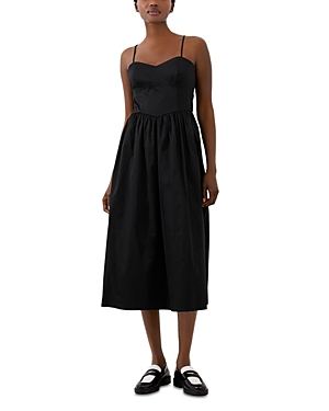 Shop French Connection Florida Strappy Midi Dress In Black