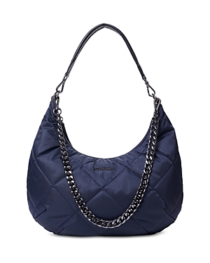 Mz Wallace Quilted Madison Shoulder Bag In Blue
