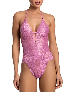Shop In Bloom By Jonquil Classic Lace Teddy In Orchid