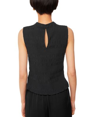 Pliss&eacute; Sleeveless Top