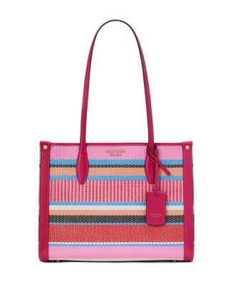 【Kate Spade New York】On Purpose Straw Medium Tote Bag kate spade new york Market Striped Woven Straw Tote Bag