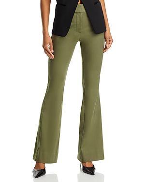 Derek Lam 10 Crosby Flare Pants In Fatigue