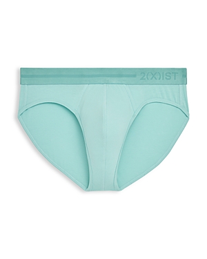 Shop 2(x)ist Dream Solid Modern Fit Low Rise Briefs In Aqua Haze