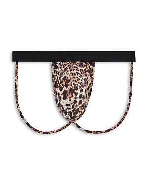 Shop 2(x)ist Sliq Low Rise Y Back Thong In Mixed Leopard