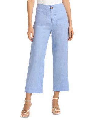 Bagatelle - Linen Wide Leg Cropped Pants
