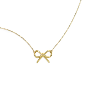 Moon & Meadow 14k Yellow Gold Ribbon Pendant Necklace, 18