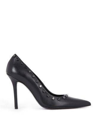Escarpins The Kooples En Cuir Velours Rouge Orangé - Pointure 40, Occasion Bon état