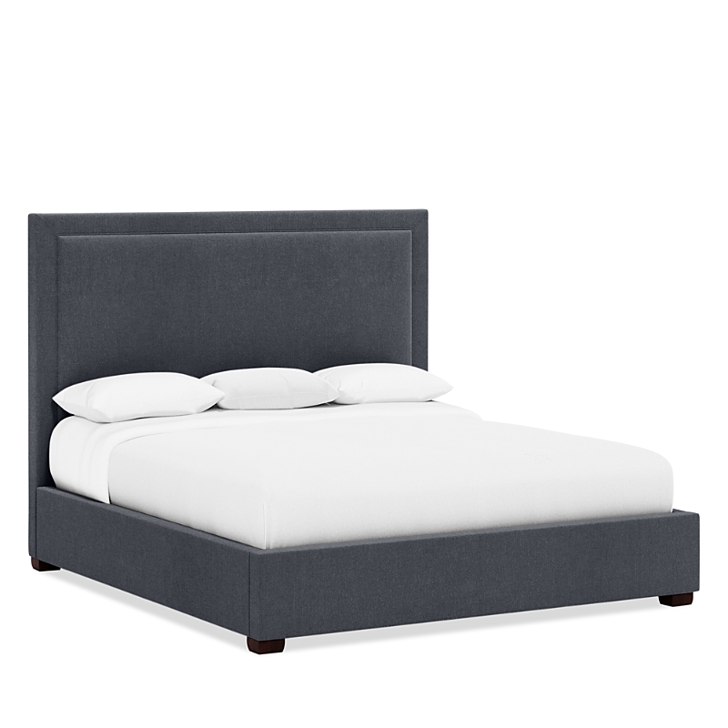 Bernhardt Morgan Queen Bed With 64 Headboard In Charcoal Gray/b-