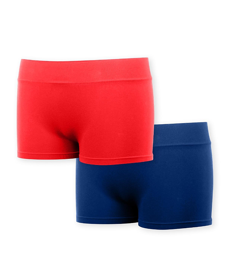 Malibu Sugar Bundle of Two Girls Solid Boy Shorts - Big Kid 7-10