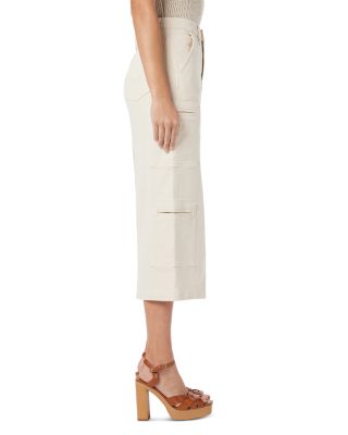 Reconstructed Center Slit Midi Skirt
