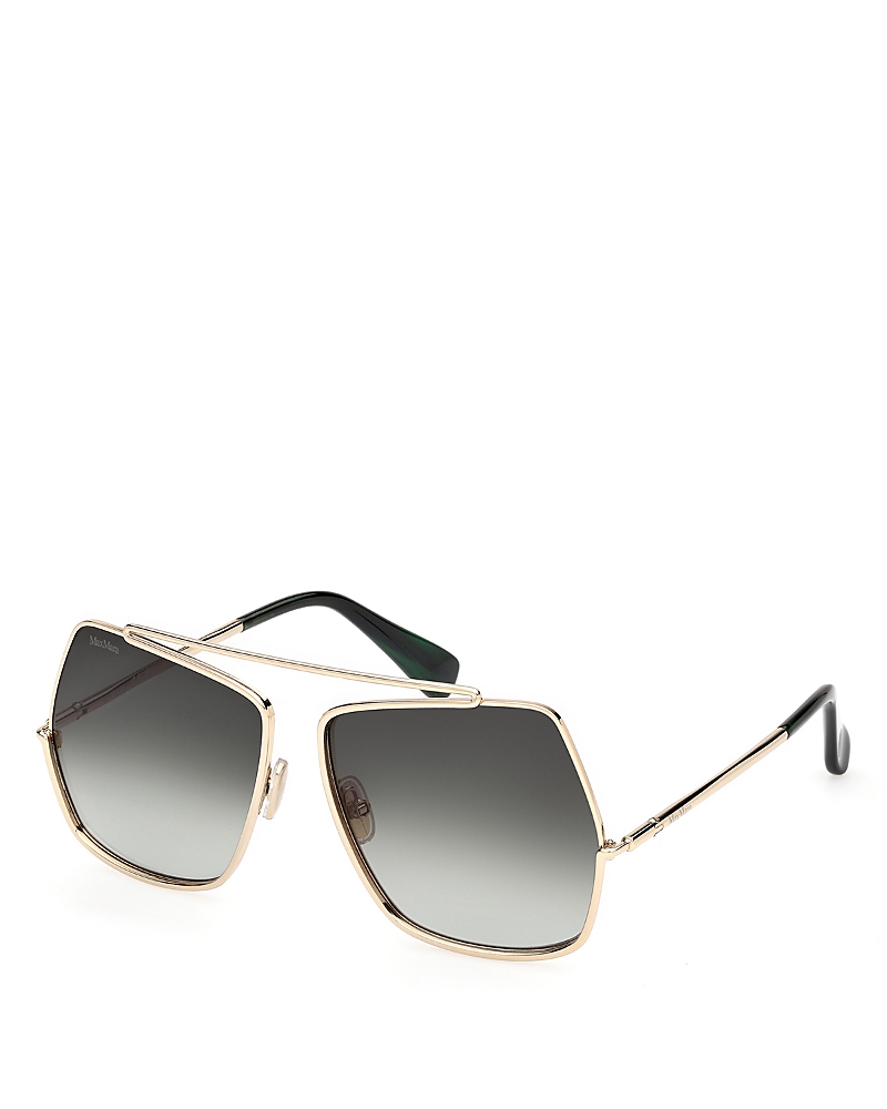 Max Mara Pilot Sunglasses, 58mm