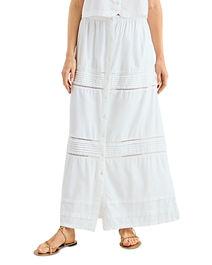 Shop Splendid Callan Tiered Maxi Skirt In White