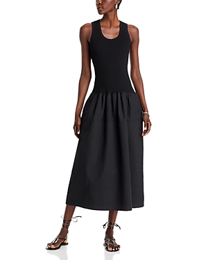 Shop Proenza Schouler White Label Malia Fit & Flare Dress In Black