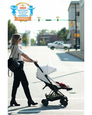 COYA Compact Lightweight Travel Ready Stroller in Rose Gold 