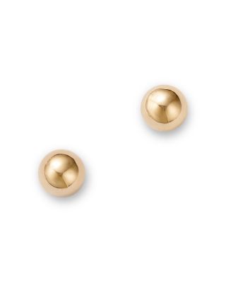 Bloomingdale's Fine Collection Children's Polished Small Ball Stud Earrings in 14K Yellow Gold
