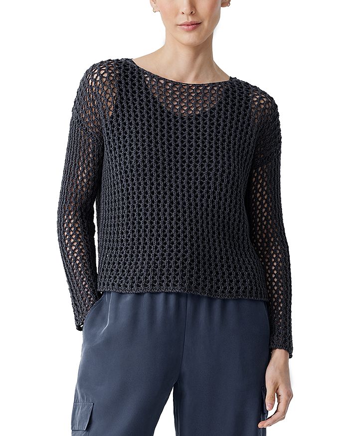 Eileen fisher bateau neck sweater shop