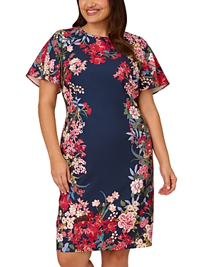 Floral Print Stretch Short Dress