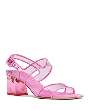 Shop Kate Spade New York Women's Milani Lucite Heel Sandals In Carousel Pink
