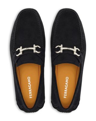 Men's Parigi New Gancini Bit Suede Drivers