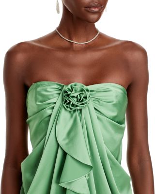 bouquet blossoms meredith dress green Meredith Floral Dress in Green – The Well Appointed House main image 0