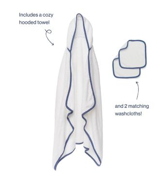 100% Organic Hooded Towel + Washcloth 2-Pack