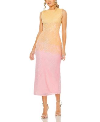 Mac Duggal High Neck Ombre Sequin Cocktail Dress Bloomingdale s