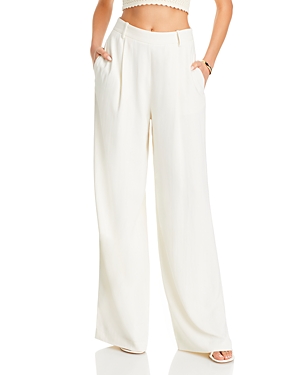 Shop Toccin Hailey Pleated Pants In Optic