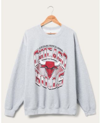 Unisex Bulls Chrome Lines Crew Fleece Sweatshirt