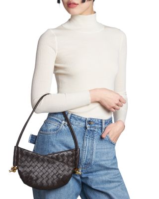 Mini Solstice Intrecciato Leather Shoulder Bag