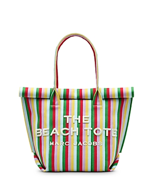 Shop Marc Jacobs The Striped Jacquard Beach Tote Bag In Wisteria Multi